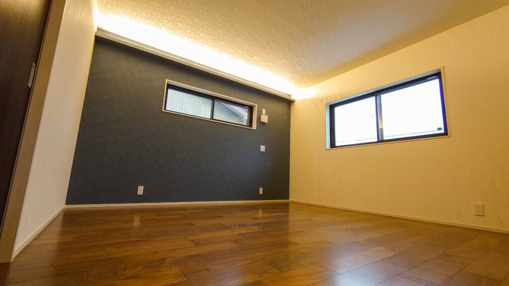 寝室には間接照明